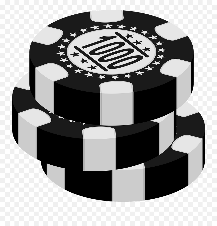 Gambling Chips Clipart Free Download Transparent Png - Black And White Poker Chips Clip Art,Casino Chip Icon