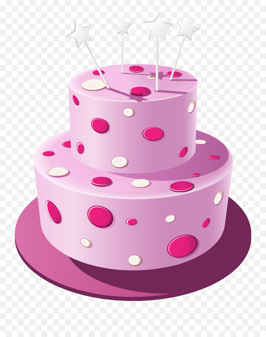 Pink Cake Png Clipart Image - Birthday Cake For Girls,Cake Clipart Png