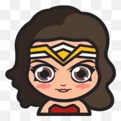 Dc Chibi Wonder Woman Sticker - Mania Emoji png