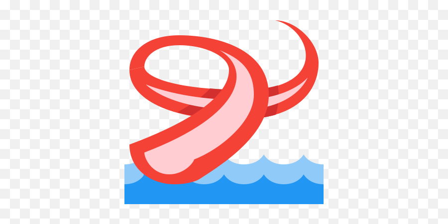 Water Park Icon In Color Style - Aqua Park Red Icon Png,Water Drop Vector Icon