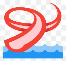Water Park Icon In Color Style - Aqua Red Icon png