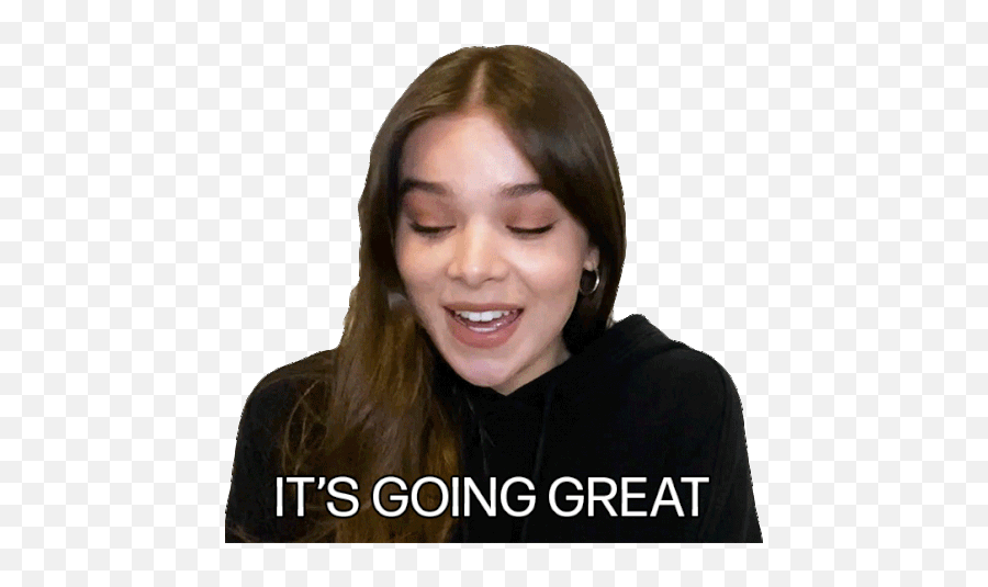 Its Going Great Hailee Steinfeld Sticker - Its Going Great Png,Hailee Steinfeld Icon