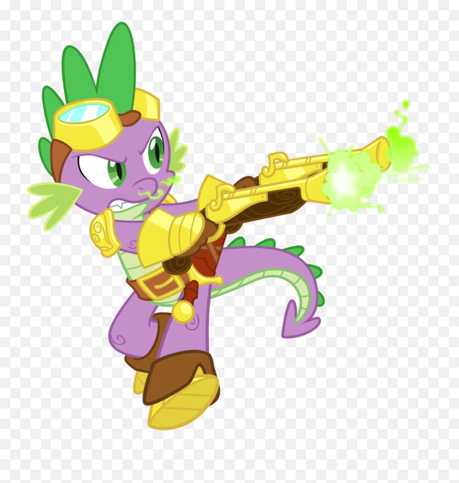 Now That Would Be Pretty Awesome - Mlp Spike With Guns Png,Bronycon Logo
