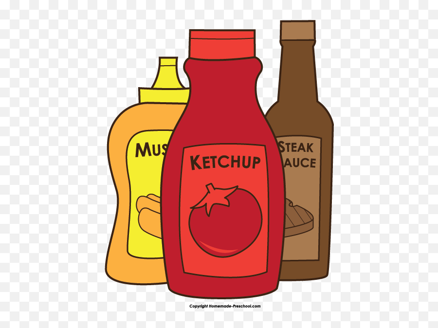 Clipart Ketchup Bottle Huge Freebie - Bbq Food Clip Art Png,Ketchup Bottle Png