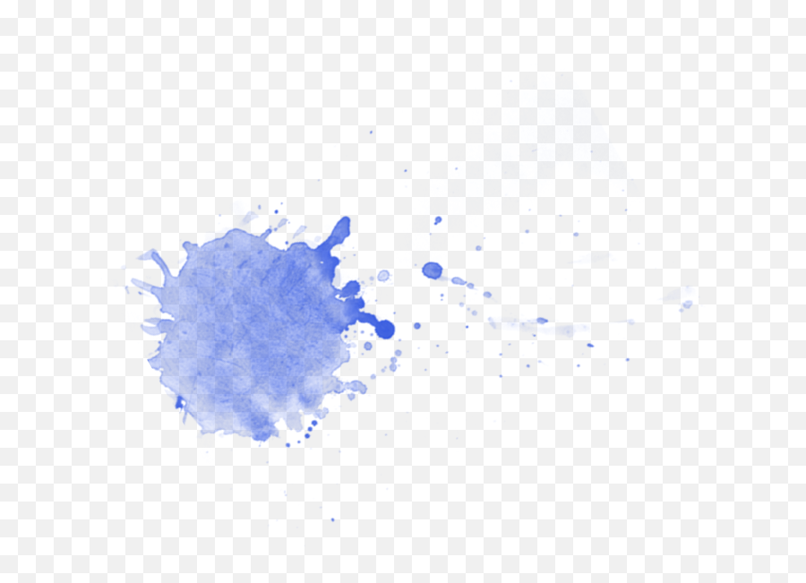 Watercolor Splash Png - Watercolor Paint Splatter Png,Blue Splash Png