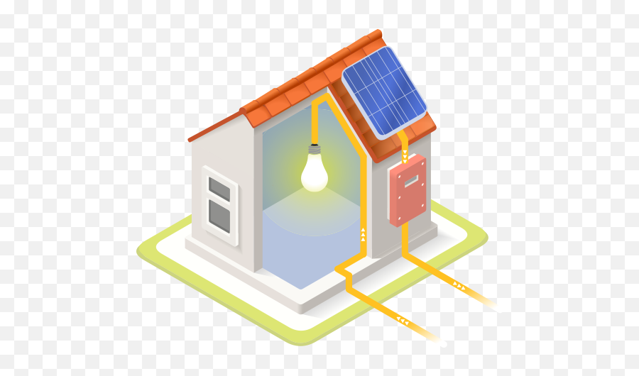Solar Power - Dusit Phaya Thai Bangkok Thailand House With Electricity Illustration Png,Solar Panels Png