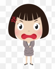Download Hd Free Angry Girl People High - Girl Sad Cartoon Png,Sad Girl Png