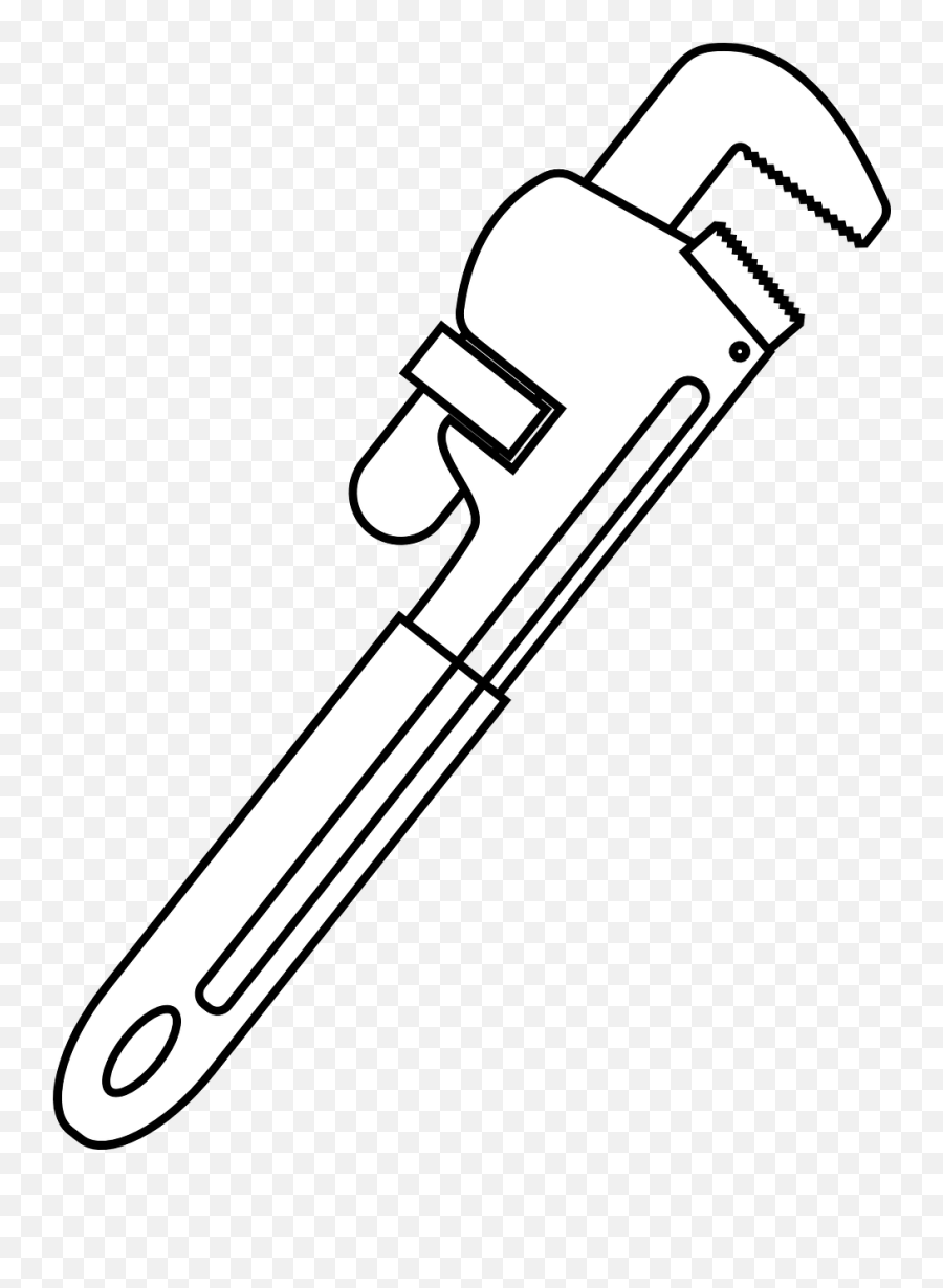 adjustable wrench drawing