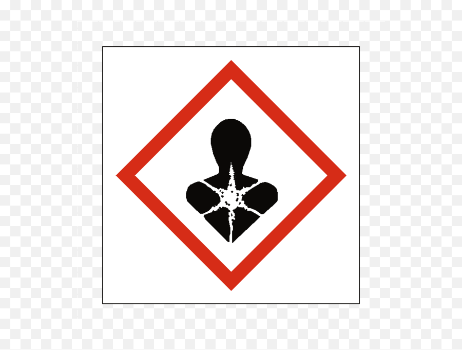 Hazard Sign 1mm Rigid Plastic 100x100mm Electricity Symbol - Long Term Health Hazard Coshh Symbol Png,Hazard Sign Png