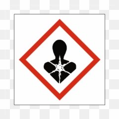 Hazard Sign 1mm Rigid Plastic 100x100mm Electricity Symbol - Long Term Health Coshh Png