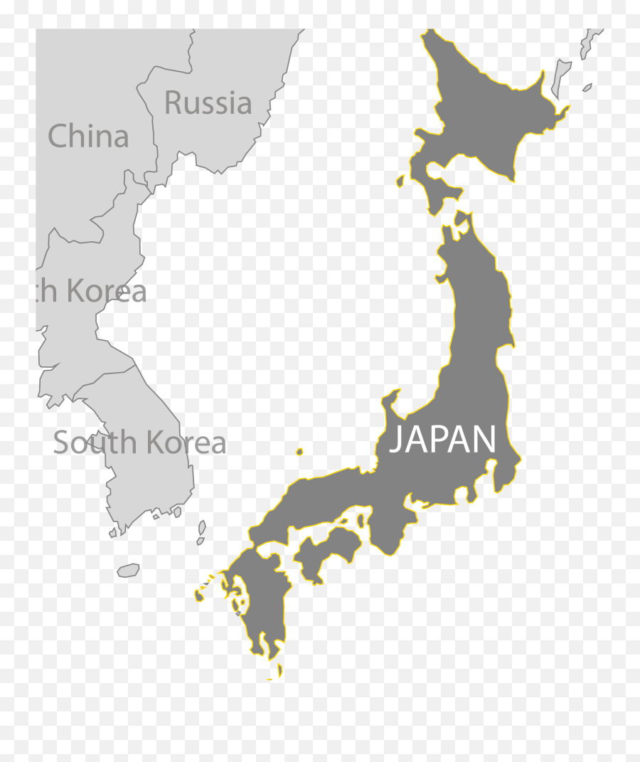 Download Japan Map - China Japan Map Transparent Png,Japan Map Png