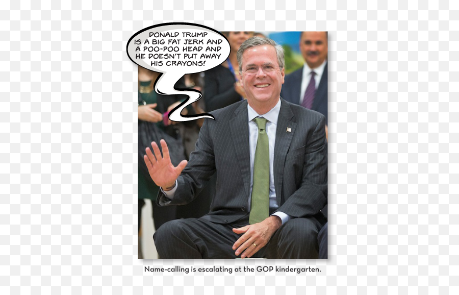 The Howdygram 2 Name - Calling Is Escalating At The Gop Comics Png,Jeb Bush Png