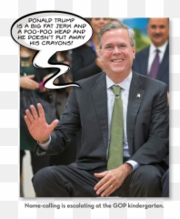 The Howdygram 2 Name - Calling Is Escalating At The Gop Comics Png,Jeb Bush Png
