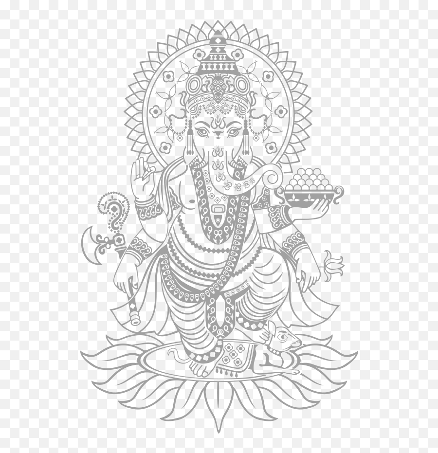 Ganesha Png - Pin By Panagiotis Ganesh Blanco Y Negro Wandtattoo Ganesha,Ganesha Png