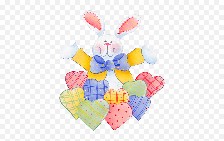 Pink Easter Bunnies - Choose The Correct Adverb Png,Easter Clipart Transparent Background