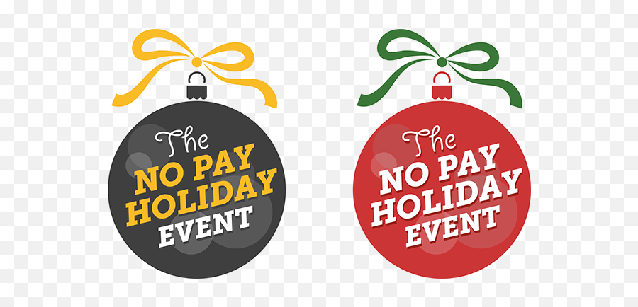 No Pay Holiday Event Logo - Christmas Event Logo Png,Event Logo
