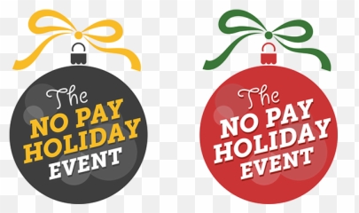 No Pay Holiday Event Logo - Christmas Event Logo Png,Event Logo