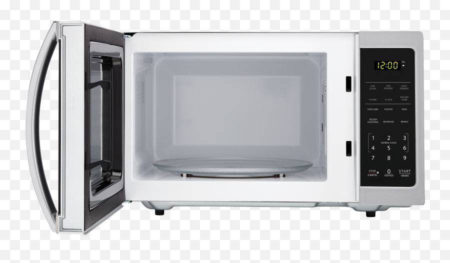Smc0711bs 07 Cu Ft Stainless Steel Carousel Microwave - Opened Microwave Png,Microwave Png