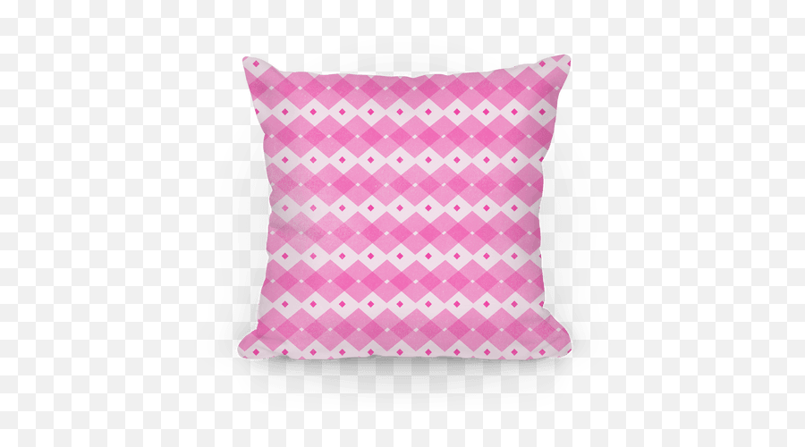 Pink Checkered Pattern Pillows Lookhuman - Cushion Png,Checkered Pattern Png