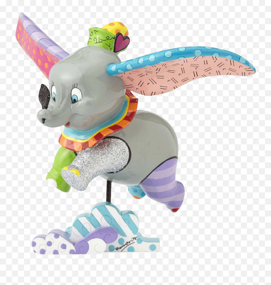 Disneyu0027s Dumbo By Britto Figurine - Disney Britto Figurines Png,Dumbo Png
