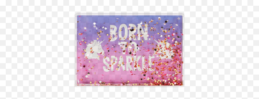 Born To Sparkle Glitter Frame - Confetti Png,Glitter Confetti Png