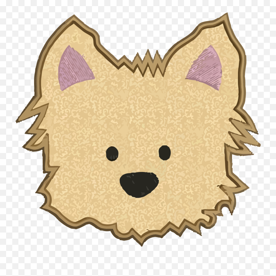 Puppy Applique Yorkie Face Pic Clipart Png U2013 Clipartlycom - Soft,Yorkie Png