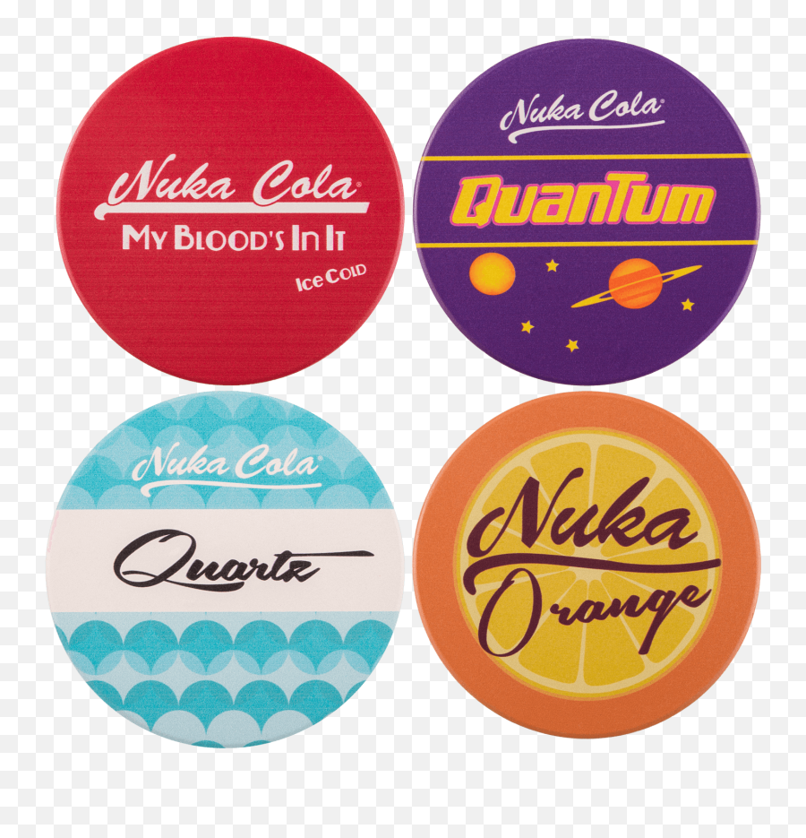 Fallout Coaster Set Cola - Nuka Cola Png,Nuka Cola Logo