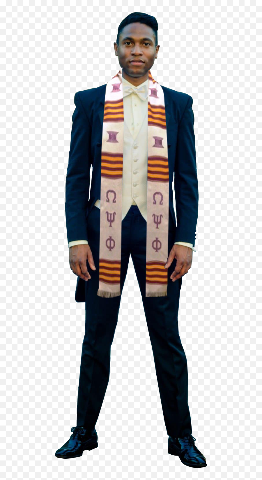 Omega Psi Phi White With Purple Letters - Kappa Alpha Psi Stole Black Png,Omega Psi Phi Png