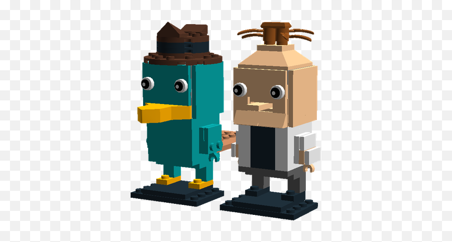 Lego Ideas - Phineas And Ferb Perry The Platypus Brickheadz Lego Phineas And Ferb Png,Perry The Platypus Png