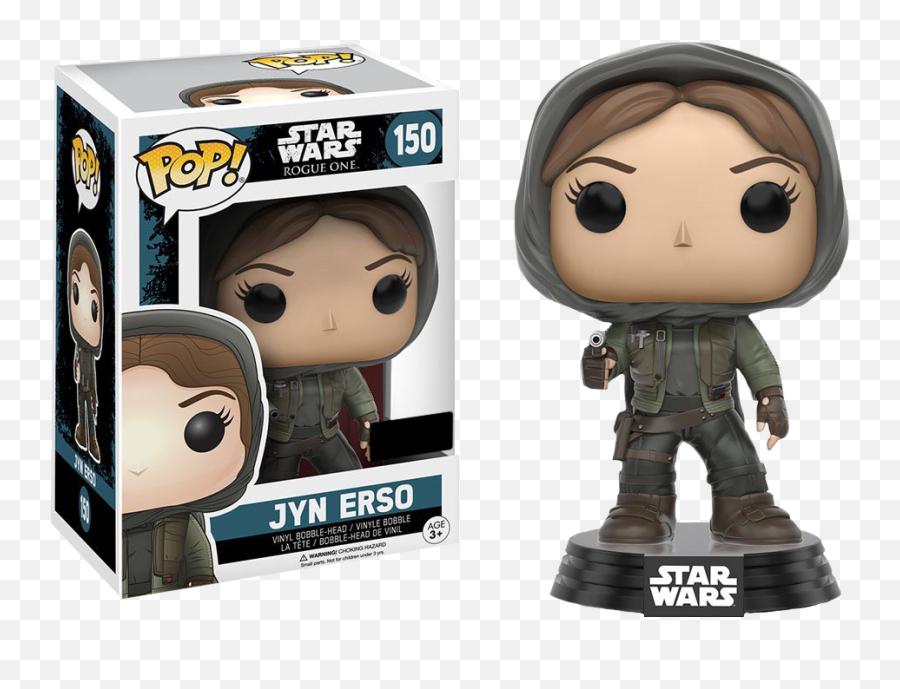Star Wars Rogue One - Jyn Erso Hooded Us Exclusive Pop Funko Pop Star Wars Jyn Erso Png,Rogue One Logo Png