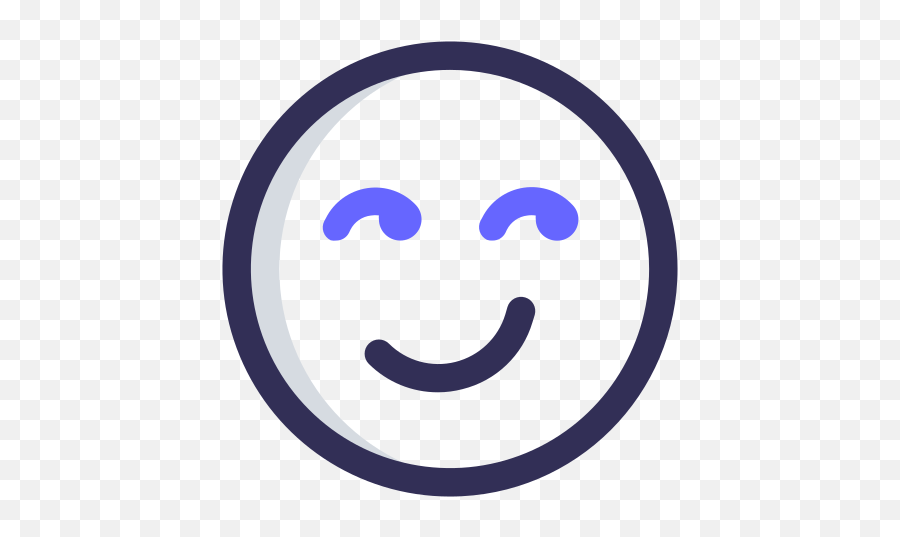 Smirking Emo Emoticon Face Emoji Free Icon Of Buma - Emojis Happy Png,Smirk Emoji Transparent