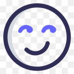 Smirking Emo Emoticon Face Emoji Free Icon Of Buma - Emojis Happy png