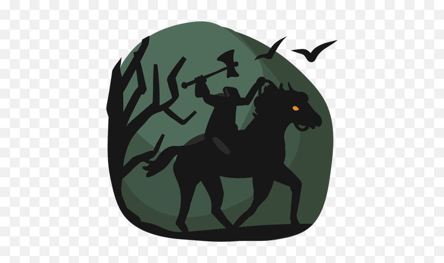 Headless Horseman Halloween Papercut - Dibujo El Jinete Sin Cabeza Png,Headless Horseman Png