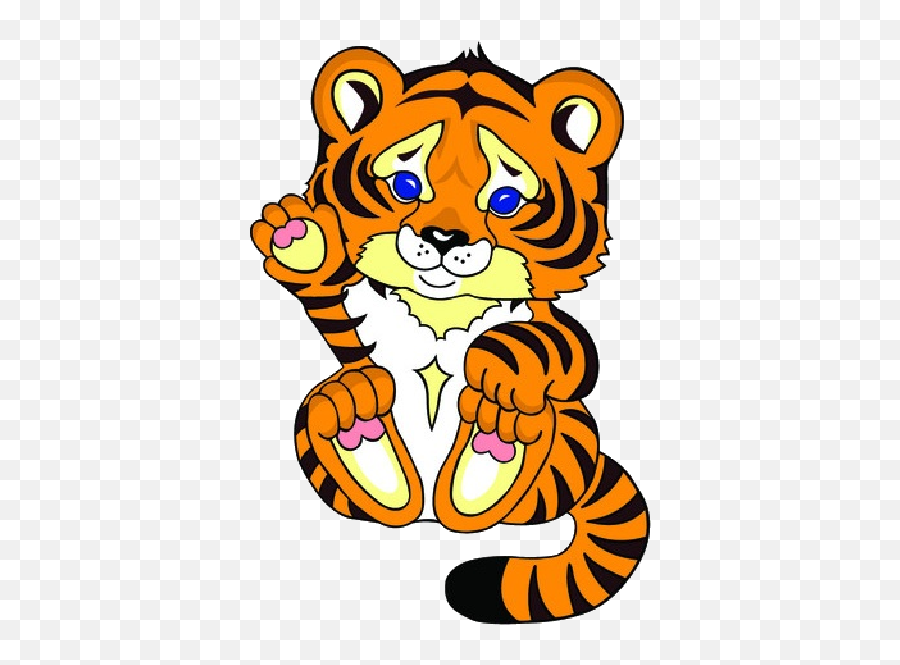 Cute Tiger Cubs Cartoon Animal N2 Free Image - Short U Word Family Worksheets Png,Cubs Png
