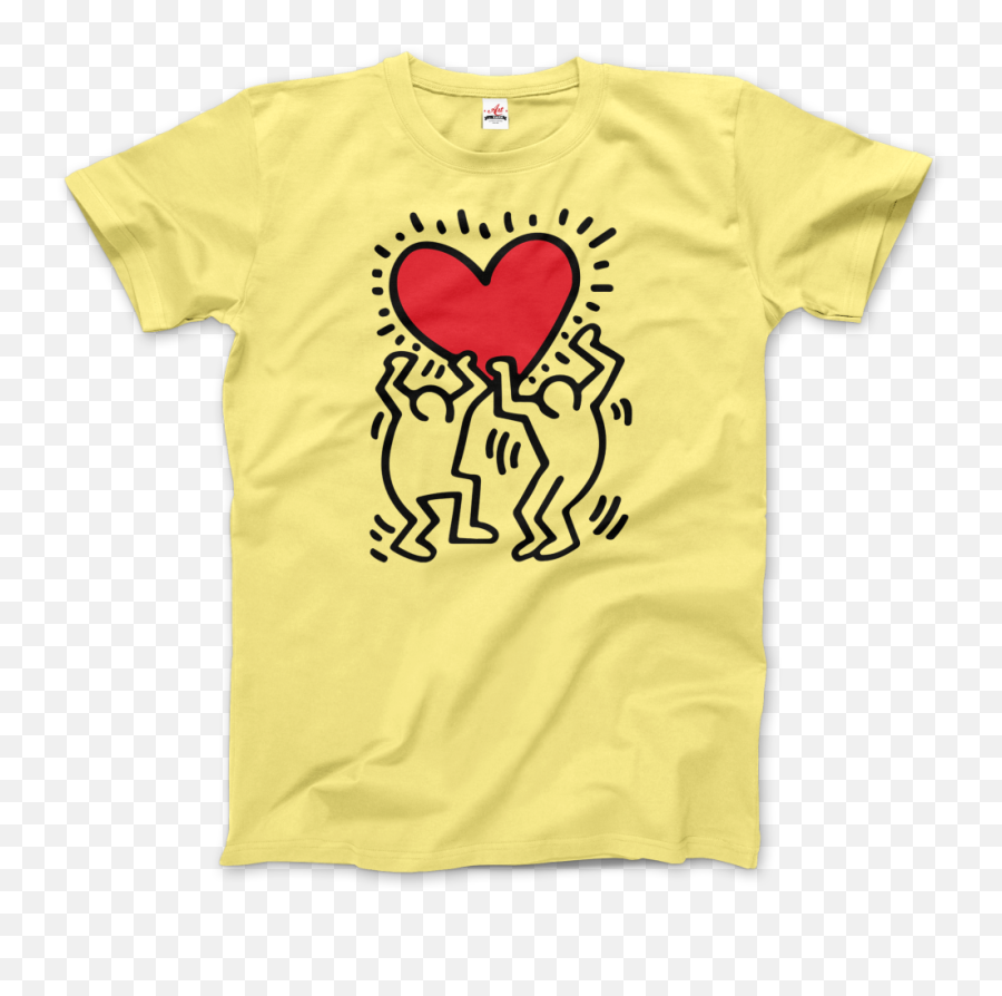 Keith Haring Men Holding Heart Icon - Keith Haring Stickers Redbubble Png,Heart Icon\