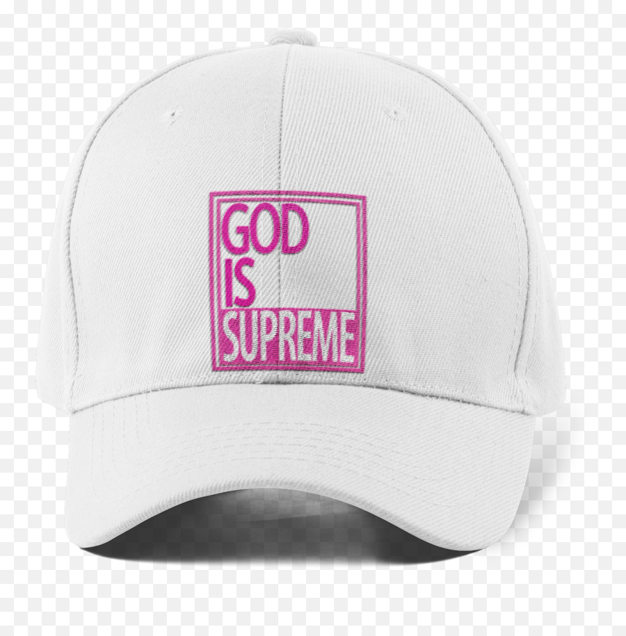 Dad Hat White Pink - Baseball Cap Png,Supreme Logo Png
