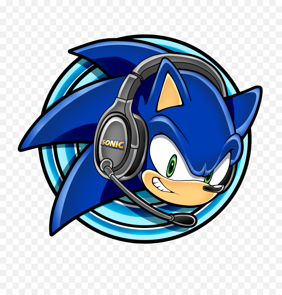 Sonic The Hedgehog With Headphones - Sonic The Hedgehog Headset Png,Sonic The Hedgehog Logo