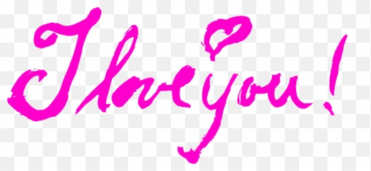 8 I Love You Texts Png Transparent Onlygfxcom - Calligraphy