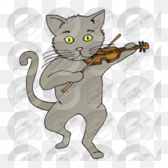 Cat And The Fiddle Picture For Classroom Therapy Use - Clipart And png