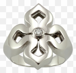 18kt White Gold Ring With Diamonds - Body Jewelry Png,Gold Ring Png