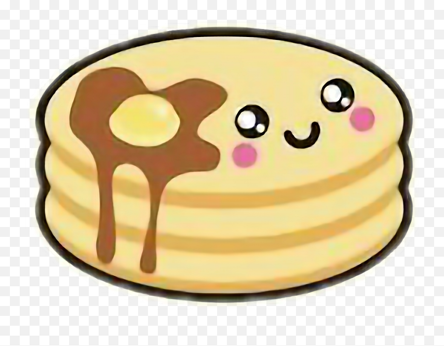Pancake Clipart Kawaii - Food Kawaii Cute Drawings Png,Pancakes Transparent
