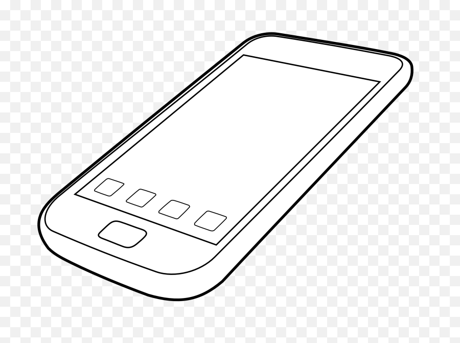 Download Iphone Ipad Clipart Png - Smartphones Black And White,Iphone Clipart Png