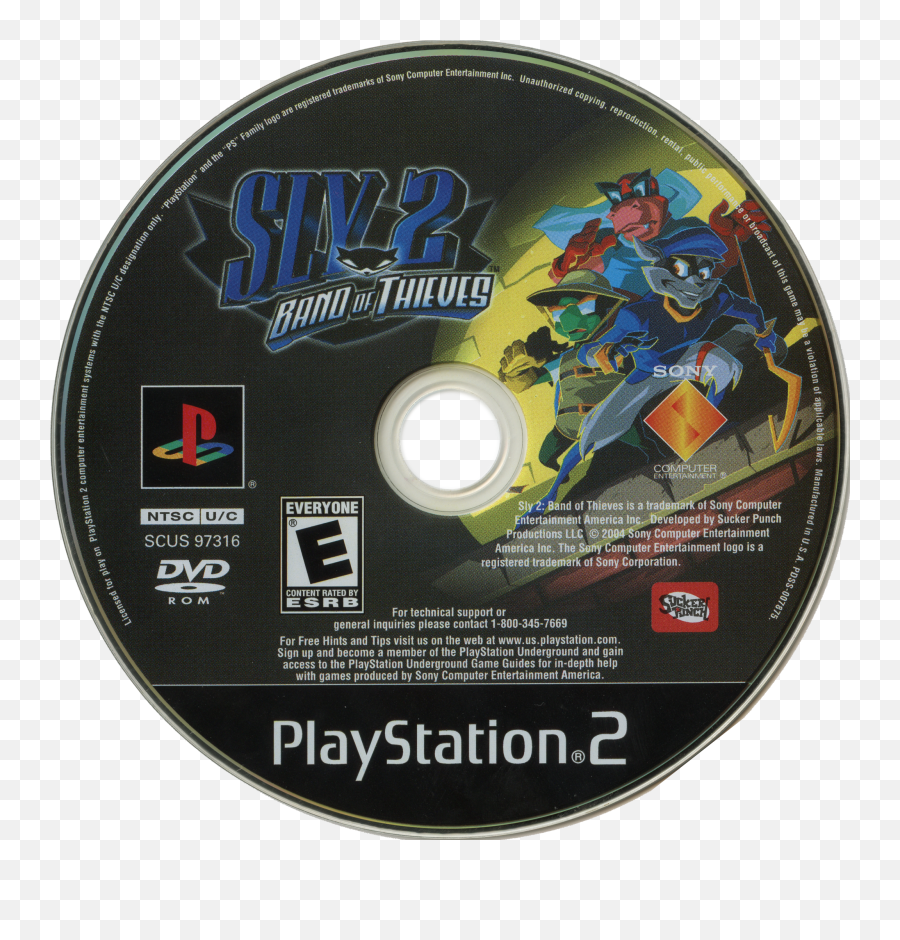 Sly 2 Band Of Thieves Details - Launchbox Games Database Sly Cooper 2 Ps2 Disc Png,Sly Cooper Png