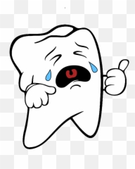 Tooth Clipart - Transparent Background Happy png