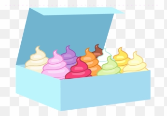 Artist B Archild Box Cupcake Food - Mlp Of Cupcakes Cake In Clipart png