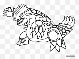 Pokemon Coloring Pages Groudon Legendary - Legendary Pokemon Colouring Pages Png,Legendary Pokemon Png