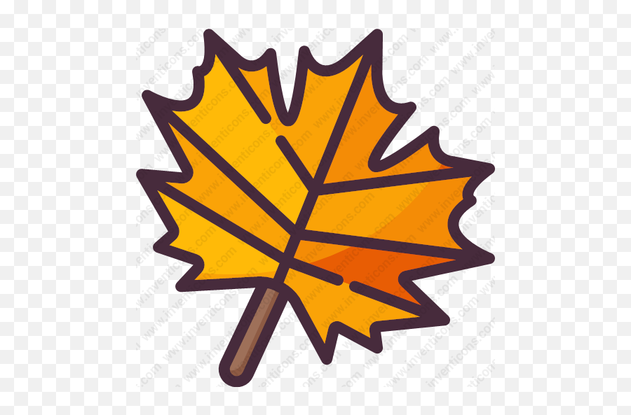 Download Maple Leaf Vector Icon Inventicons - Clip Art Png,Leaf Icon Vector