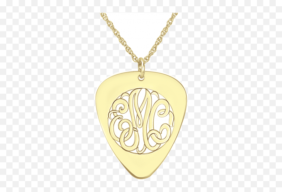 Alison And Ivy Classic Guitar Pick Monogram Pendant 30x25mm Png Icon