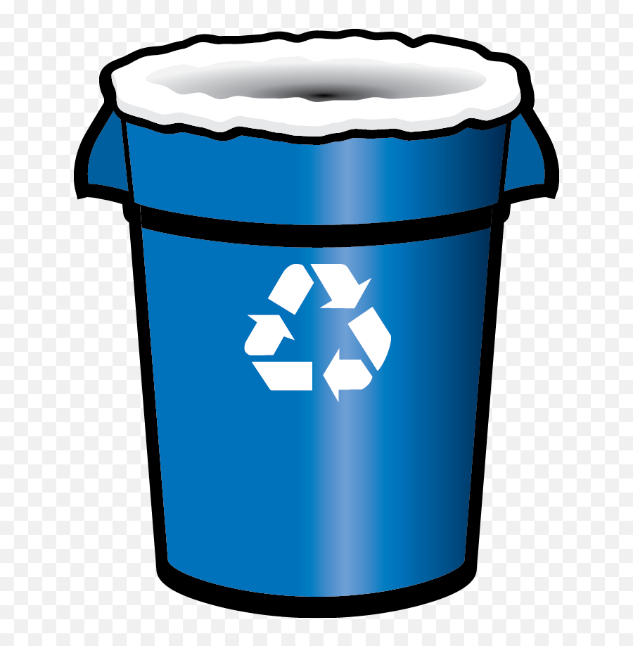 Blue Recycle Bin Png 5 Image - Recycle Bin Transparent Background,Recycle Bin Png