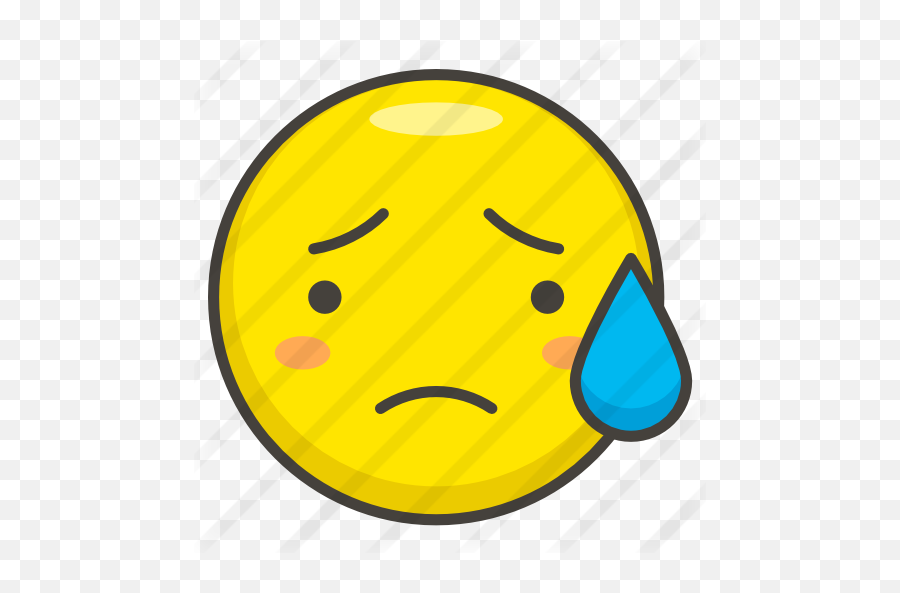 Sweat - Sad Smiley Png,Sweat Emoji Png